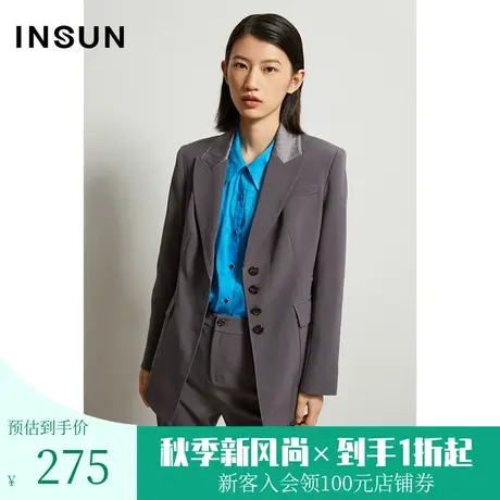 恩裳冬季个性时尚简约设计感小众轻商务西服外套西装女士图片