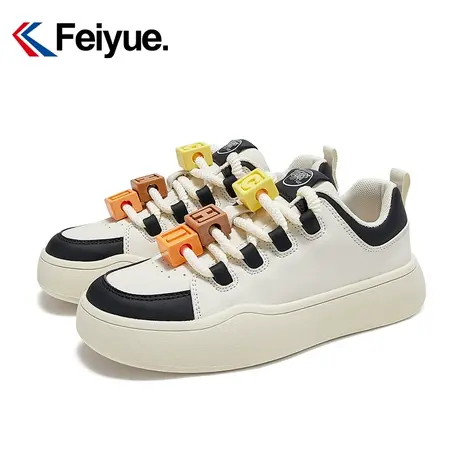 feiyue/飞跃低帮运动休闲鞋女生2024春季新款简约可爱透气板鞋010图片