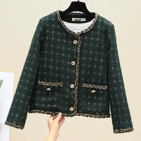 秋季2023新款复古短款气质网红盐系外套女洋气百搭小个子炸街上衣商品大图