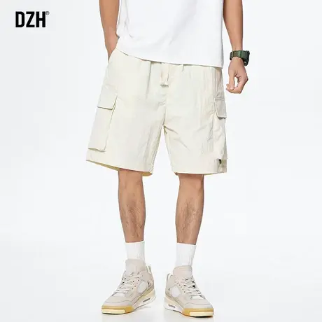 男生夏季短裤男宽松薄款百搭五分工装裤潮牌外穿冰丝速干运动中裤商品大图