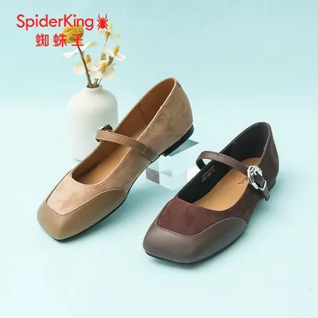 SPIDER KING/蜘蛛王玛丽珍女鞋2025春商场新款法式复古小香风平底图片