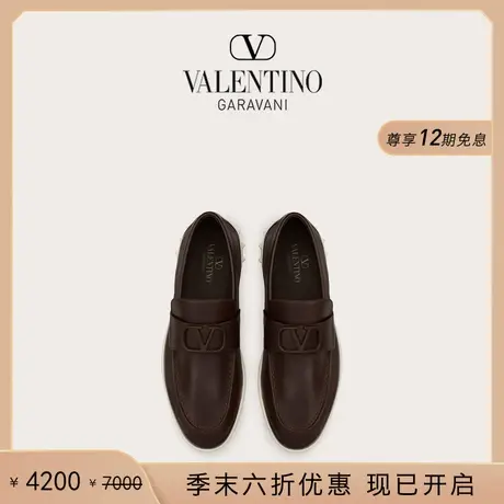 [季末优惠]华伦天奴VALENTINO男士 LEISURE FLOWS 小牛皮乐福鞋商品大图