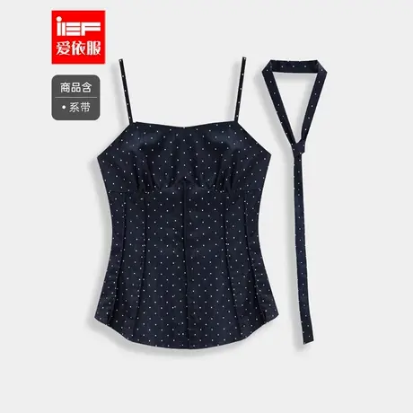 IEF/爱依服2025夏季新款法式复古波点设计纯欲风氛围感百搭吊带商品大图