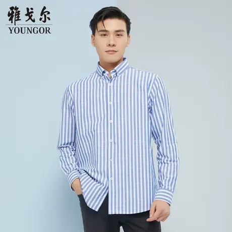 【商场同款】雅戈尔男士长袖衬衫春季新款官方商务休闲衬衫S3428图片