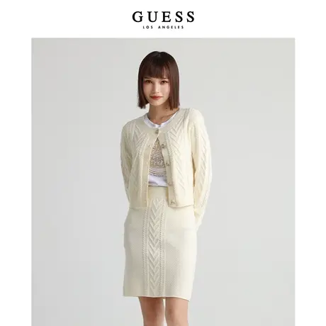 GUESS女士气质休闲舒适针织开衫毛衣外套W3RR28Z2V42商品大图