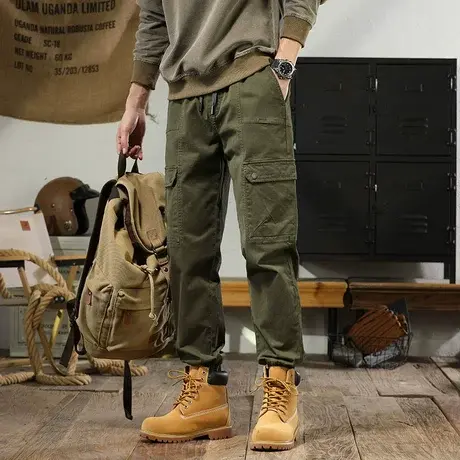 秋季裤子男款百搭男裤宽松舒适休闲裤时尚男士春秋款休闲潮流裤子商品大图