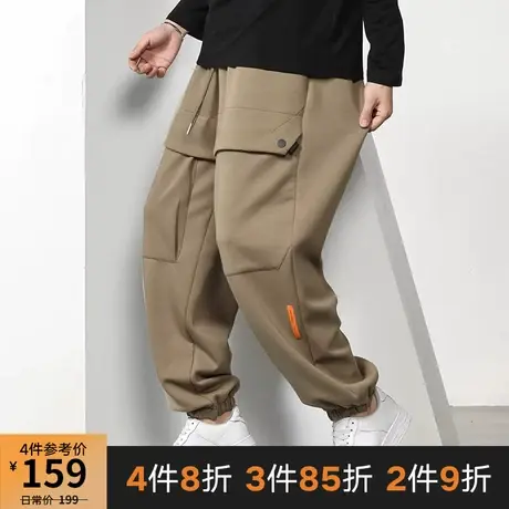 GxxH大码男装潮牌胖子加肥加大号男士休闲工装裤肥佬宽松小脚裤子商品大图