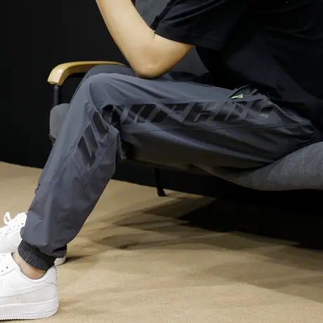 冰丝轻薄款休闲裤男夏季宽松ins潮牌大码胖子束脚哈伦运动速干裤商品大图