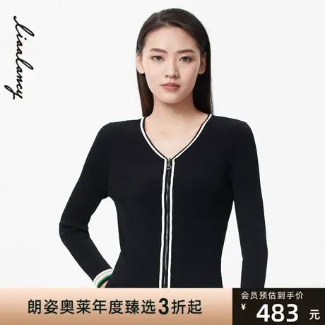 朗姿秋季新款通勤百搭毛针织衫线下商场同款图片