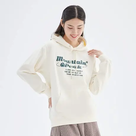 坦博尔奥莱连帽卫衣女小众设计感印花棉质百搭宽松舒适潮牌上衣女商品大图
