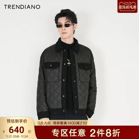 TRENDIANO官方男装冬季新款棉袄棉衣外套男棉服商品大图
