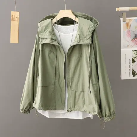 休闲外套女春秋款2024年新款美式大码小个子百搭潮流短款学生夹克图片
