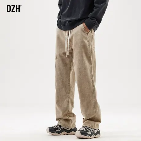 男士秋季裤子男美式工装裤男款直筒休闲裤男裤2024新款伐木裤长裤商品大图