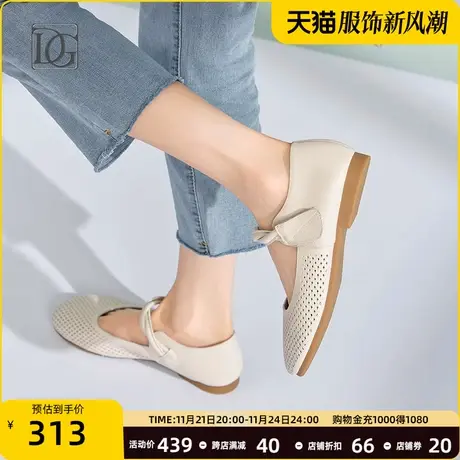 头层牛皮复古法式玛丽珍鞋女夏季2024年新款平底单鞋英伦风小皮鞋商品大图