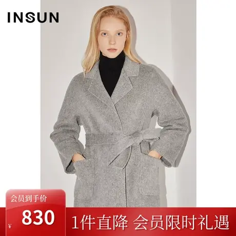 恩裳COVER冬季2022时尚休闲层次感大贴袋设计保暖羊毛外套女图片