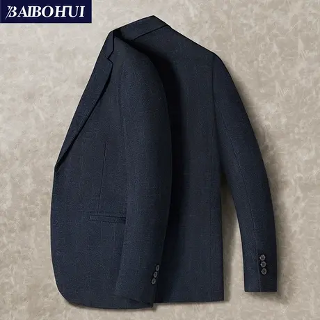 春秋季时尚修身潮流休闲小西服上衣男士时尚百搭商务单件西装外套商品大图