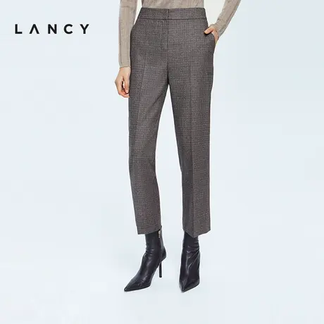 LANCY/朗姿2022冬季新款高腰女士裤子女显瘦西装裤商务通勤女裤商品大图