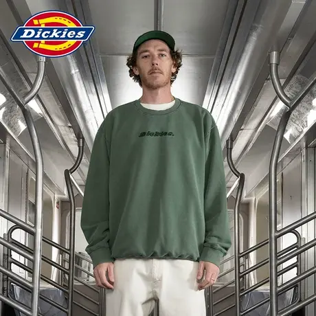 Dickies x JAKE HAYES联名款 工装风简约休闲圆领慵懒风卫衣商品大图