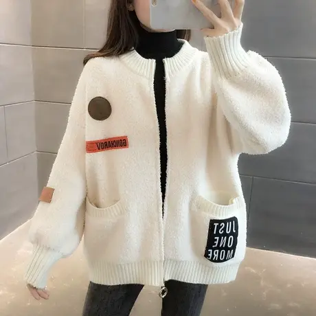 毛衣2023年新款女装秋冬季秋款秋装女士针织开衫宽松百搭外穿爆款图片