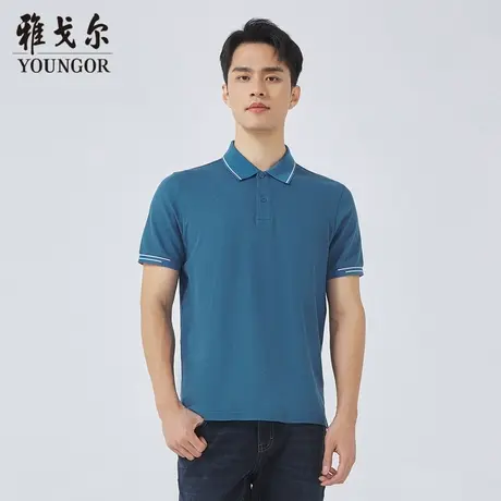 雅戈尔奥莱 商场同款男士短袖T恤新款官方正品商务休闲短袖POLO衫商品大图