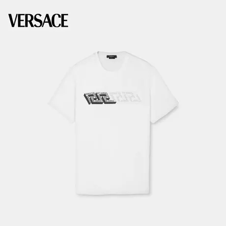 【限时优惠】VERSACE/范思哲 男士LA GRECA LOGO回纹短袖T恤商品大图
