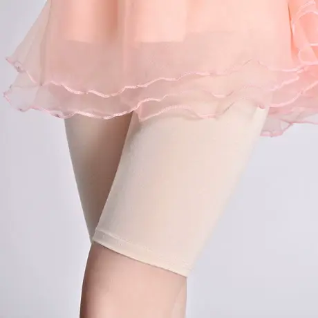 高腰四分裤女夏季薄款莫代尔安全防走光可外穿不卷边短裤弹力肤色商品大图