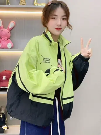 2023春秋季新款工装夹克外套女短款小个子棒球服美式复古潮流上衣商品大图