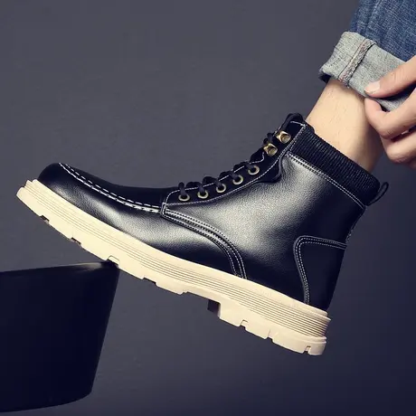 雨鞋男款时尚钓鱼鞋厨房厨师防滑工地胶鞋防水鞋高筒雨靴男士水鞋商品大图