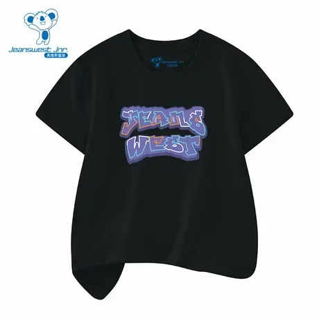 XD真维斯男童春季新款炫酷潮流百搭简约时尚中大童男短袖T恤商品大图