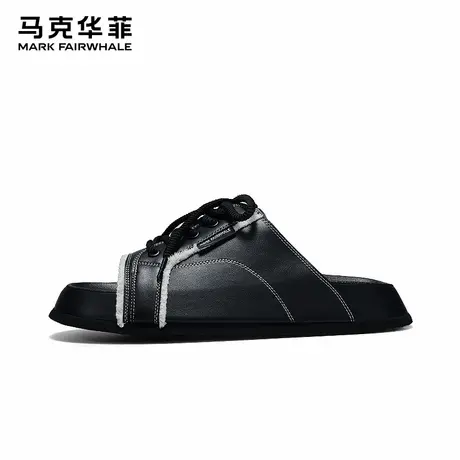马克华菲男鞋2024年夏季新款男士时尚休闲拖鞋防滑透气舒适一字拖商品大图