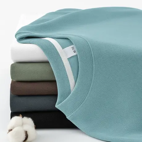 350g重磅卫衣男潮ins春秋季宽松潮流圆领长袖t恤无帽衫纯色上衣服商品大图