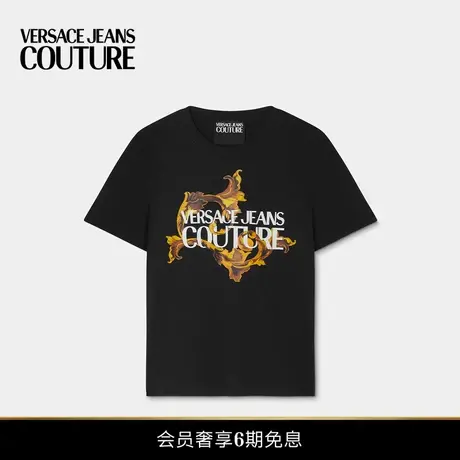 【新品】VERSACE JEANS COUTURE 女士Porcelain Barocco T恤商品大图