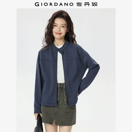 佐丹奴外套女装双面布小立领针织卫衣外套 05375856商品大图