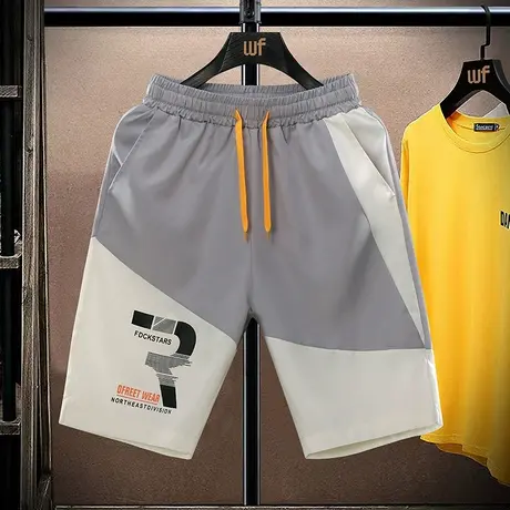 冰丝短裤男五分裤夏季薄款宽松外穿大裤衩子潮牌男款中裤休闲裤子商品大图