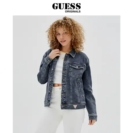 GUESS Originals男女同款极简舒适牛仔外套-W2GXN2FRIEN商品大图