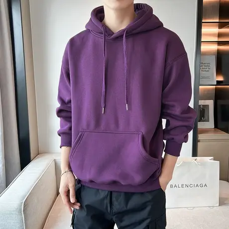 卫衣男款春秋季新款潮牌宽松设计感美式外套青少年重磅连帽上衣服商品大图