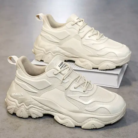 莆田男鞋春秋季潮流休闲跑步运动鞋青少年厚底老爹鞋男款2024新款图片