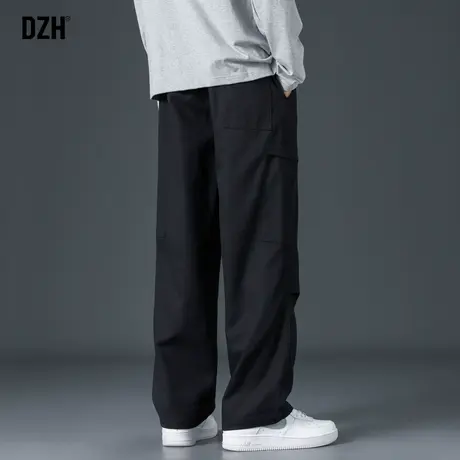 男士秋季休闲裤男宽松直筒裤子男款2023新款美式伞兵裤工装裤长裤商品大图