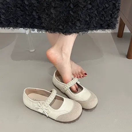 法式绝美玛丽珍鞋女2025夏季新款气质配裙子温柔单鞋时尚百搭鞋子商品大图