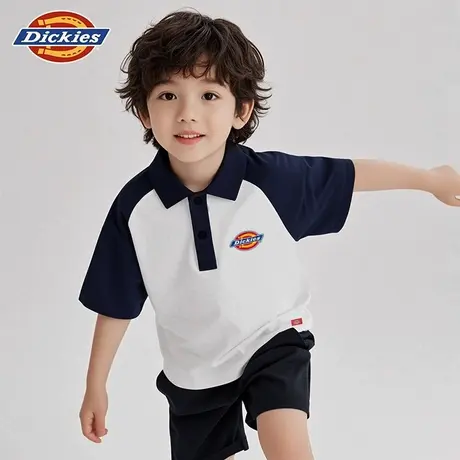 Dickies童装男童夏装套装儿童速干插肩袖短袖t恤男孩夏季两件套A商品大图