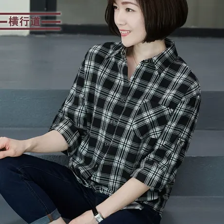 2023冬装新款大码女装休闲宽松全棉小外套纯棉衬衫长袖衬衣上衣服图片