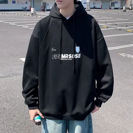 卫衣男春秋季2025新款宽松潮牌连帽衫美式休闲男生长袖大码上衣服商品大图