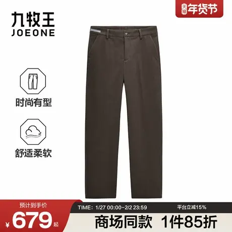 [商场同款]九牧王男装2025秋冬新款粗条灯芯绒商务休闲男款休闲裤商品大图