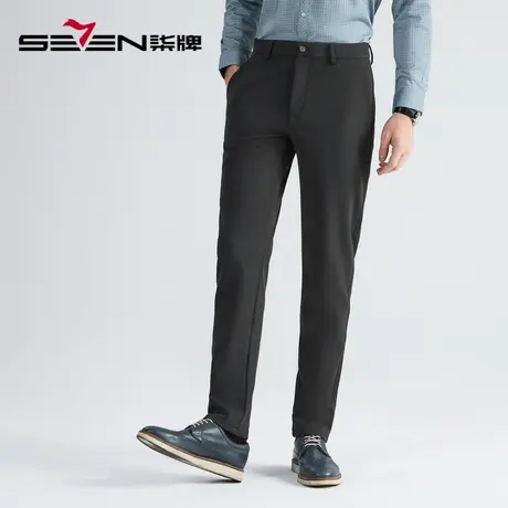 【弹力】柒牌休闲裤男士2022款秋季商务百搭直筒休闲梭织长裤子男图片