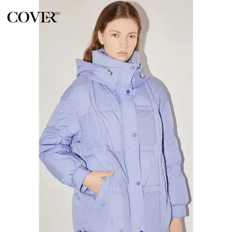 COVER冬季压花休闲三防白鸭绒羽绒服图片