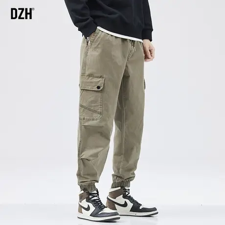 男士美式复古工装裤子宽松束脚休闲裤男秋季男款2023新款百搭长裤商品大图