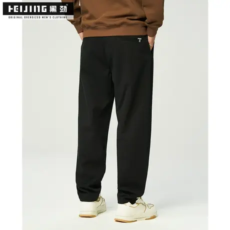 黑劲大码男装休闲长裤秋季潮流胖子宽松直筒加肥加大户外肥佬裤子商品大图