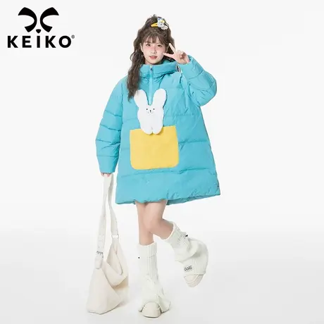 兔年系列棉服外套女冬款保暖加厚洋气减龄毛绒兔棉衣小众棉袄潮商品大图