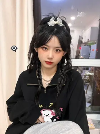 春秋美式复古翻领卫衣女美式宽松小众设计感宽松慵懒风长袖上衣服商品大图