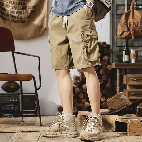Modi Nick/摩帝尼克百搭中性风短裤男士直筒休闲夏宽松潮流五分裤商品大图